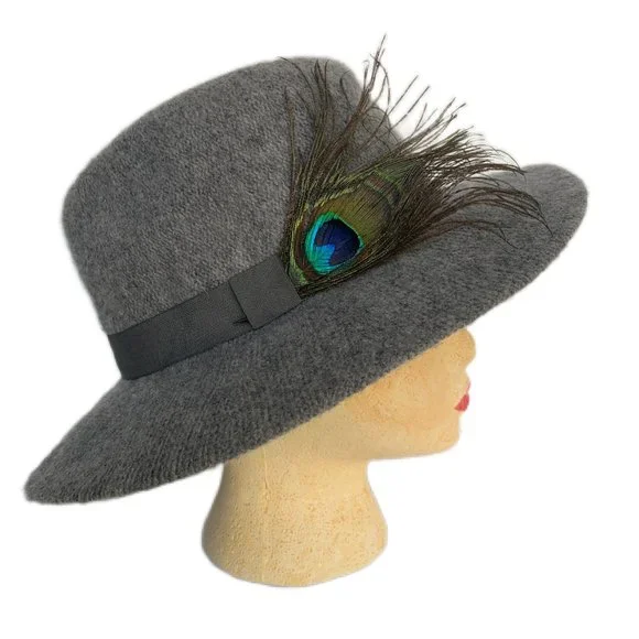 Zara | Accessories | Zara Home Wide Brim Banded Gray Heather  display picture 3